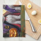 Coton De Tulear Honden Pompoen Halloween Grappig Theedoek (Quarter Fold)