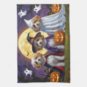 Coton De Tulear Honden Pompoen Halloween Grappig Theedoek (Verticaal)