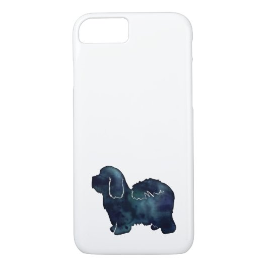 Coton de Tulear Hondenras Black Waterverf Case-Mate iPhone Case (Achterkant)