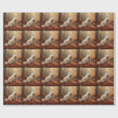 Coton De Tulear in Autumn Leaves Fall Inspire Cadeaupapier (Vlak)