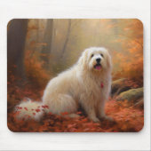 Coton De Tulear in Autumn Leaves Fall Inspire Muismat (Voorkant)