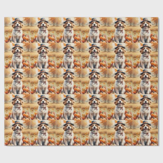 Coton de Tulear in de herfst laat Thanksgiving kun Cadeaupapier (Vlak)