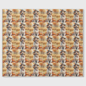 Coton De Tulear in herfstbladeren Thanksgiving Kun Cadeaupapier (Vlak)