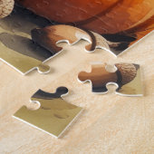 Coton De Tulear in herfstbladeren Thanksgiving kun Legpuzzel (Zijkant)