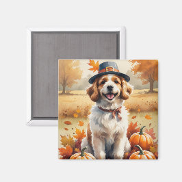 Coton De Tulear in herfstbladeren Thanksgiving kun Magneet
