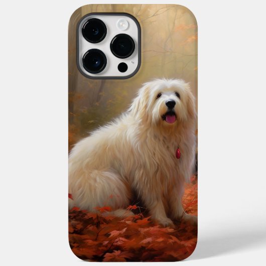 Coton De Tulear in herfstbladeren vallen inspirere Case-Mate iPhone Case (Achterkant)