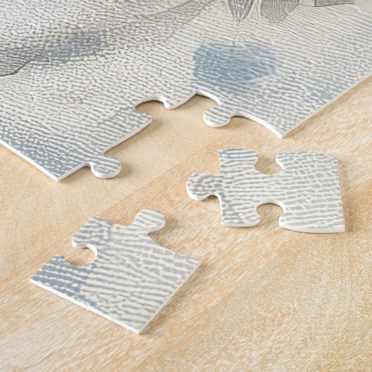 Coton De Tulear in Sledge Laat het Sneeuw Kerstmis Legpuzzel (Zijkant)