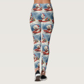 Coton De Tulear in Sledge Laat het Sneeuwen Kerstm Leggings (Achterkant)