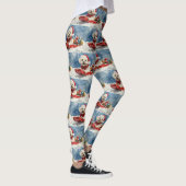 Coton De Tulear in Sledge Laat het Sneeuwen Kerstm Leggings (Rechts)