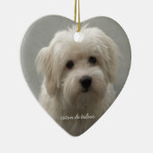 Coton de Tulear Keramisch Ornament (Rechts)