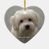 Coton de Tulear Keramisch Ornament (Voorkant)