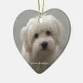 Coton de Tulear Keramisch Ornament (Links)