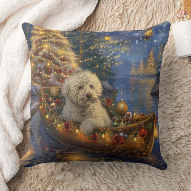 Coton De Tulear Kerstmis Feestelijke Reis Kussen (Deken)