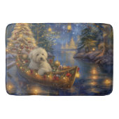 Coton de Tulear Kerstvakantie Badmat (Voorkant)