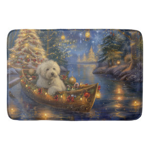 Coton de Tulear Kerstvakantie Badmat
