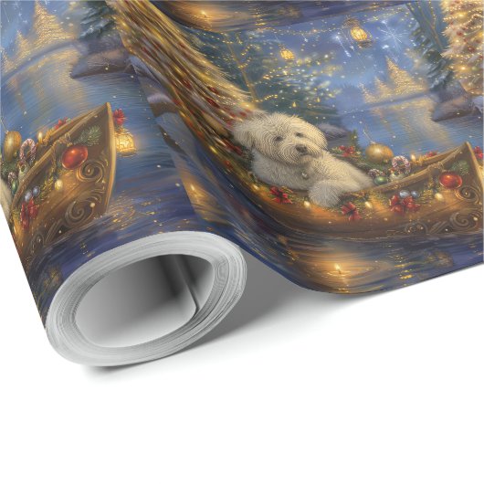 Coton de Tulear Kerstvakantie Cadeaupapier (Rol Hoek)