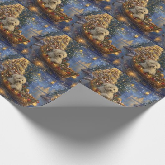 Coton de Tulear Kerstvakantie Cadeaupapier (Hoek)