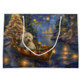 Coton de Tulear Kerstvakantie Groot Cadeauzakje (Voorkant)