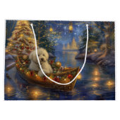 Coton de Tulear Kerstvakantie Groot Cadeauzakje (Achterkant)