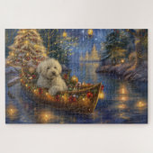 Coton de Tulear Kerstvakantie Legpuzzel (Horizontaal)