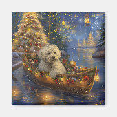 Coton de Tulear Kerstvakantie Magneet (Voorkant)