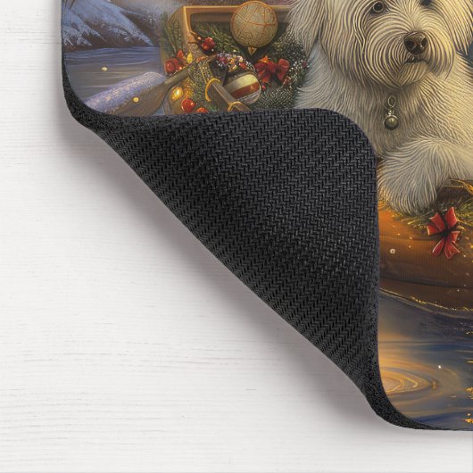 Coton de Tulear Kerstvakantie Muismat (Hoek)