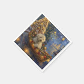 Coton de Tulear Kerstvakantie Servet (Hoek)