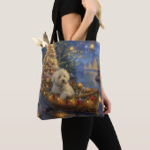 Coton de Tulear Kerstvakantie Tote Bag (Dichtbij)