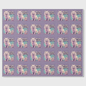 Coton De Tulear Kleurrijk Cadeaupapier (Vlak)