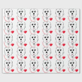 Coton de Tulear Love Cadeaupapier (Vlak)