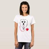 Coton de Tulear Love T-shirt (Voorkant volledig)