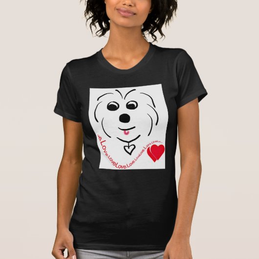 Coton de Tulear Love T-shirt (Voorkant)