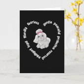 Coton de Tulear Lover Coton de Tulear Dog Eigenaar Kaart (Gele Bloem)