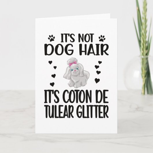 Coton de Tulear Lover Coton de Tulear Hondeneigena Kaart (Voorkant)