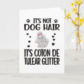 Coton de Tulear Lover Coton de Tulear Hondeneigena Kaart (Gele Bloem)