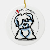 Coton de Tulear Lover Keramisch Ornament (Voorkant)
