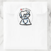 Coton de Tulear Lover Ronde Sticker (Tas)