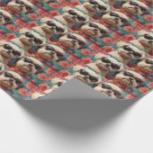 Coton De Tulear Met Hartrozen Valentijnsdag Cadeaupapier (Hoek)