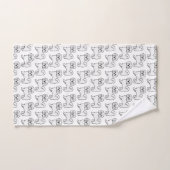 Coton de Tulear Mooie Cartoonhond Patroon Bad Handdoek (Handdoek)