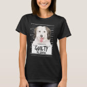 Coton De Tulear Mugshot Guilty Dog T-shirt (Voorkant)