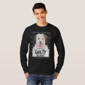 Coton De Tulear Mugshot Guilty Dog T-shirt (Voorkant volledig)