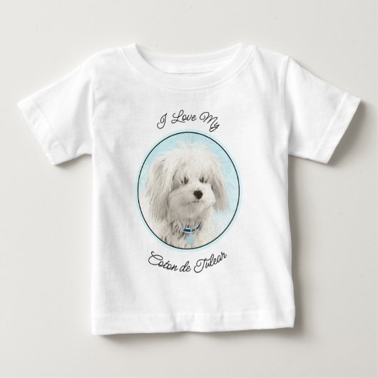 Coton de Tulear Painting - Cute Original Dog Art (Voorkant)