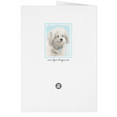 Coton de Tulear Painting - Cute Original Dog Art (Achterkant)