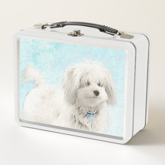 Coton de Tulear Painting - Cute Original Dog Art (Voorkant)