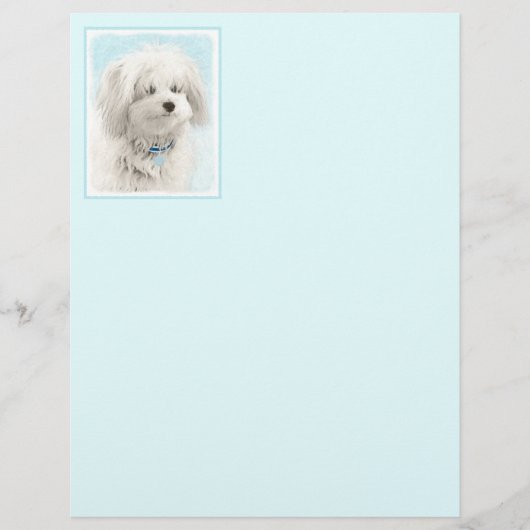 Coton de Tulear Painting - Cute Original Dog Art (Voorkant)