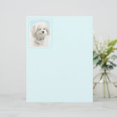 Coton de Tulear Painting - Cute Original Dog Art (Staand voorkant)