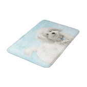Coton de Tulear Painting - Cute Original Dog Art Badmat (Gekanteld)