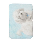 Coton de Tulear Painting - Cute Original Dog Art Badmat (Voorkant Verticaal)