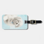 Coton de Tulear Painting - Cute Original Dog Art Bagagelabel (Voorkant horizontaal)