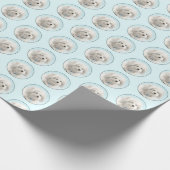 Coton de Tulear Painting - Cute Original Dog Art Cadeaupapier (Hoek)